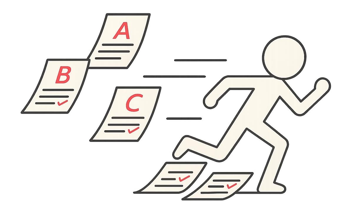 Teacher using Running Paper